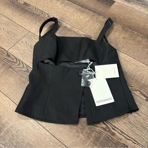 Peppermayo Elegant Black Top